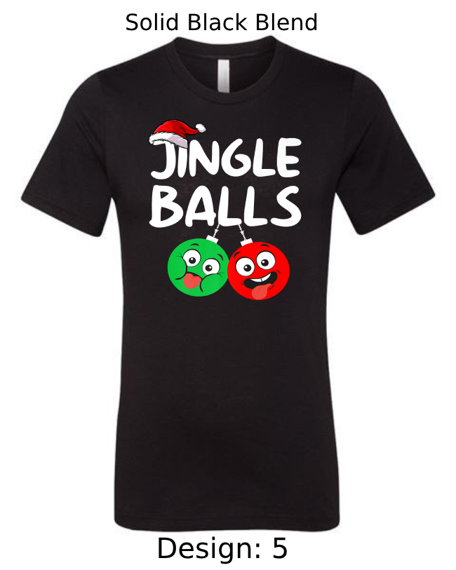 Shirts Men's Customized T-Shirts | Christmas Jingle Balls Themed Tee