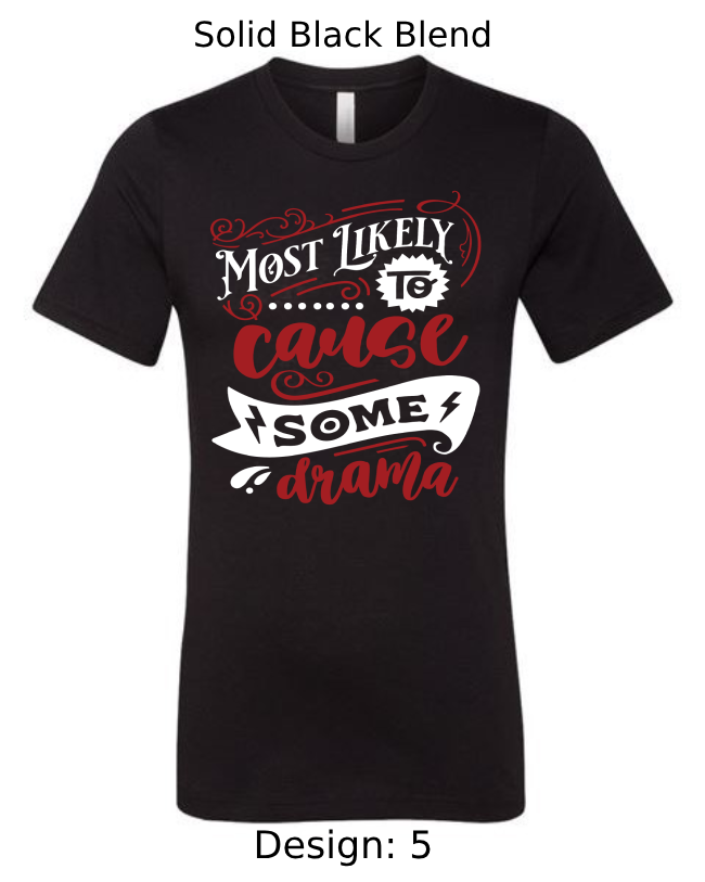 Shirts Men's Customized T-Shirts |  Christmas Funny Most Likely To Themed Tee