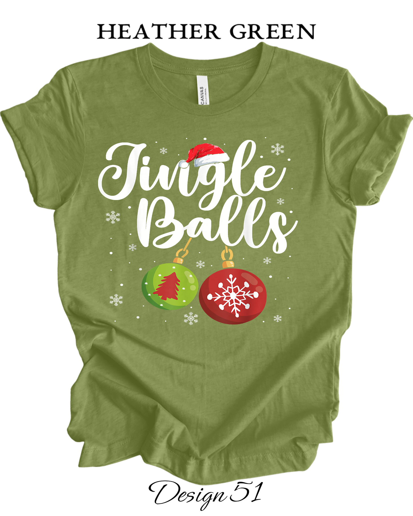 Custom Tee Unisex Crew Neck T-Shirts | Christmas Jingle Balls & Tinsel Tits Inspired Tee