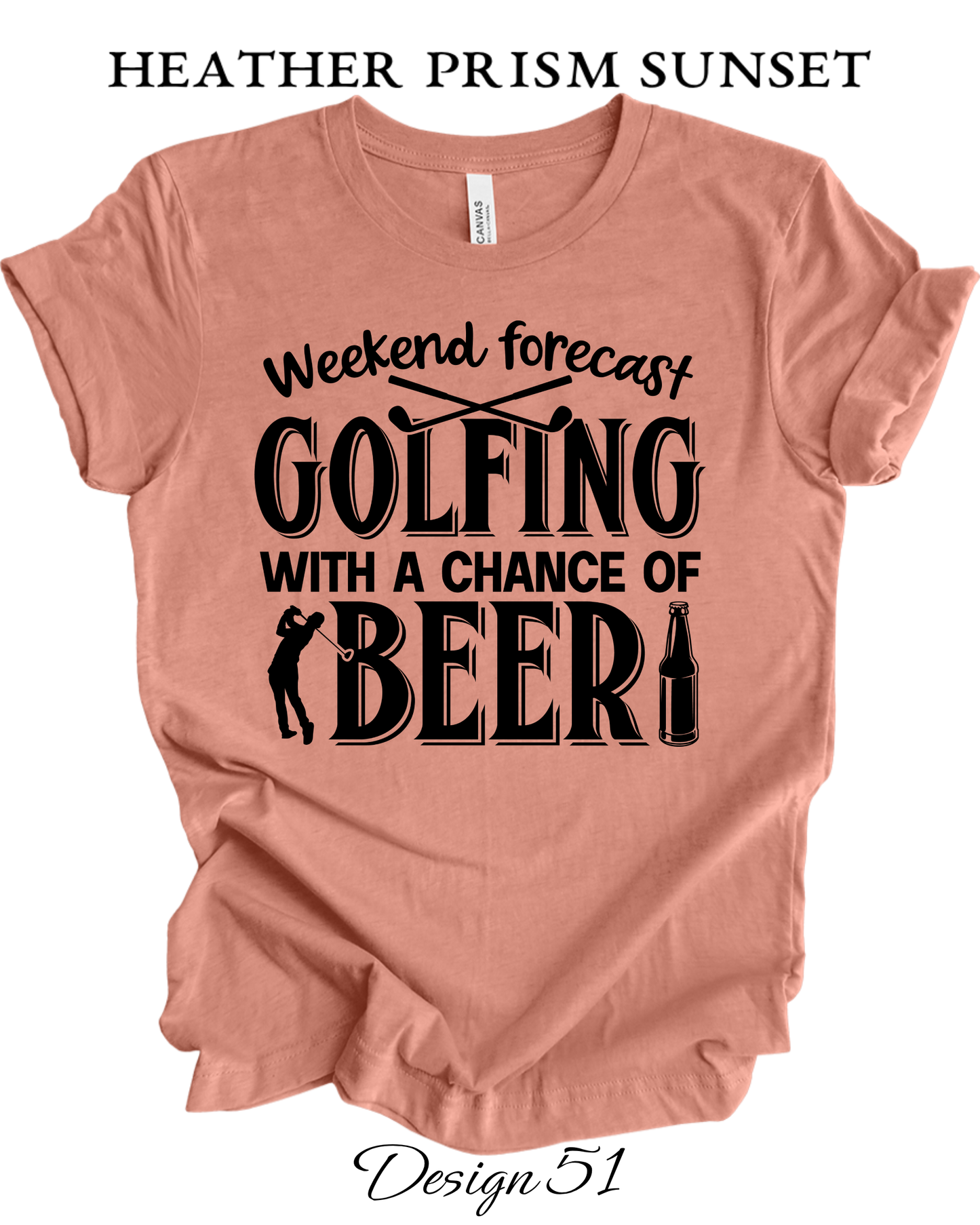 Custom Tee Unisex Crew Neck T-shirts | Golf Inspired Tees