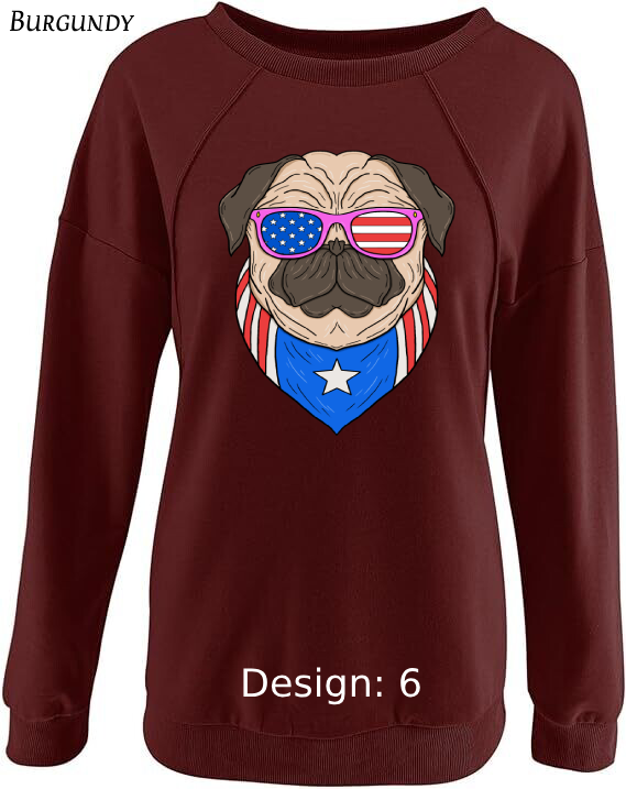 Sweatshirt Women's Patriotic Sweatshirt | Custom Sweatshirt