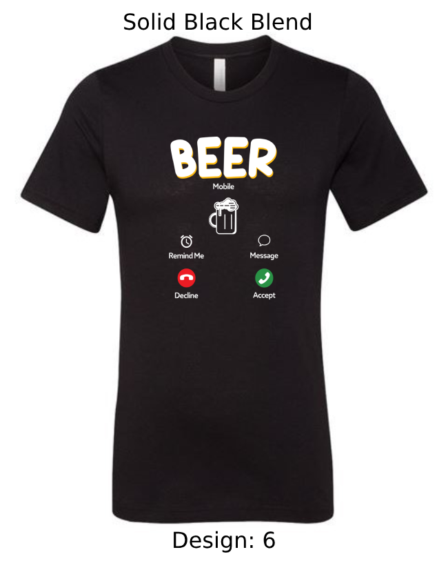 Shirts Men's Customized T-Shirts | Funny Beer Themed Tee
