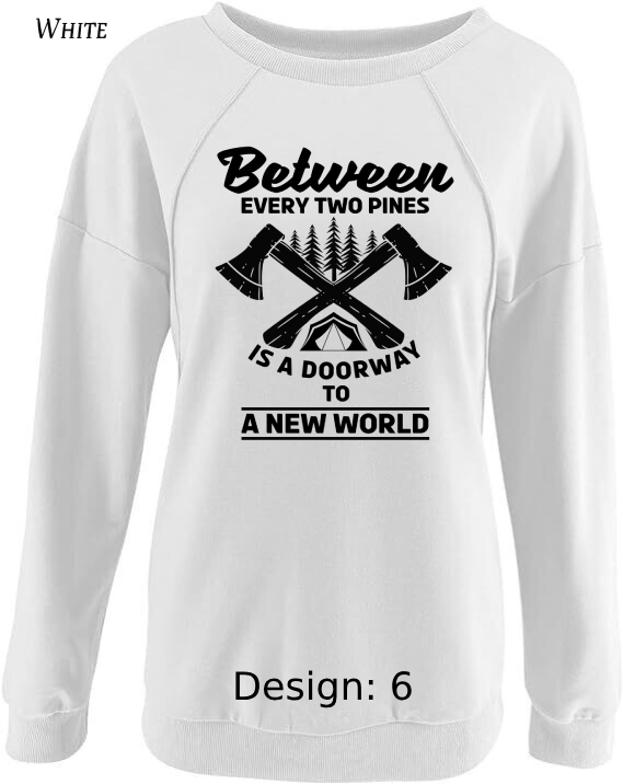 Sweatshirt Women's Camping Sweatshirt | Custom Sweatshirt