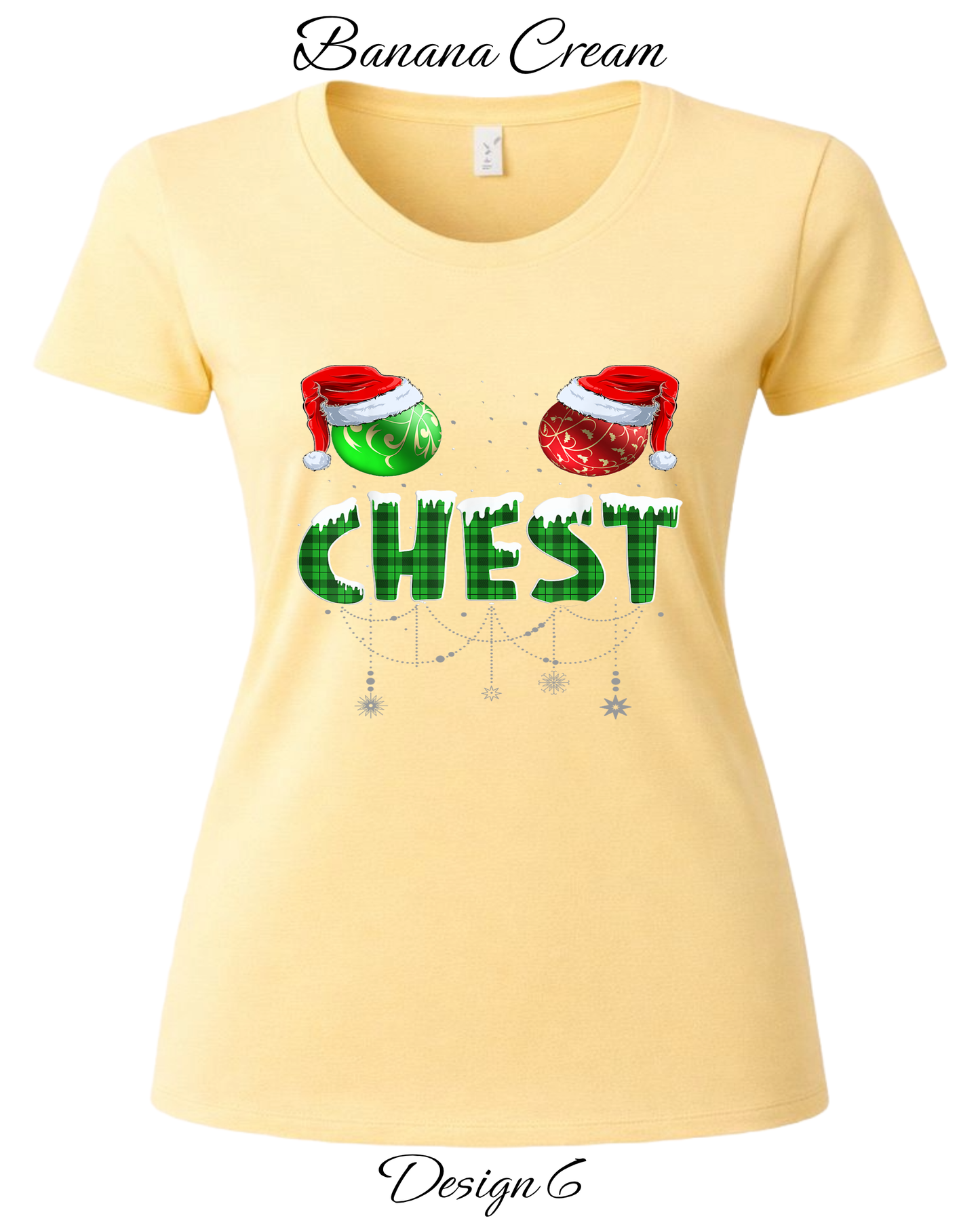 Custom Women's Tank Tops & Tees | Christmas Chest Tee