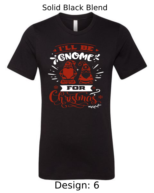 Shirts Men's Customized T-Shirts | Christmas Funny Gnome Themed Tee