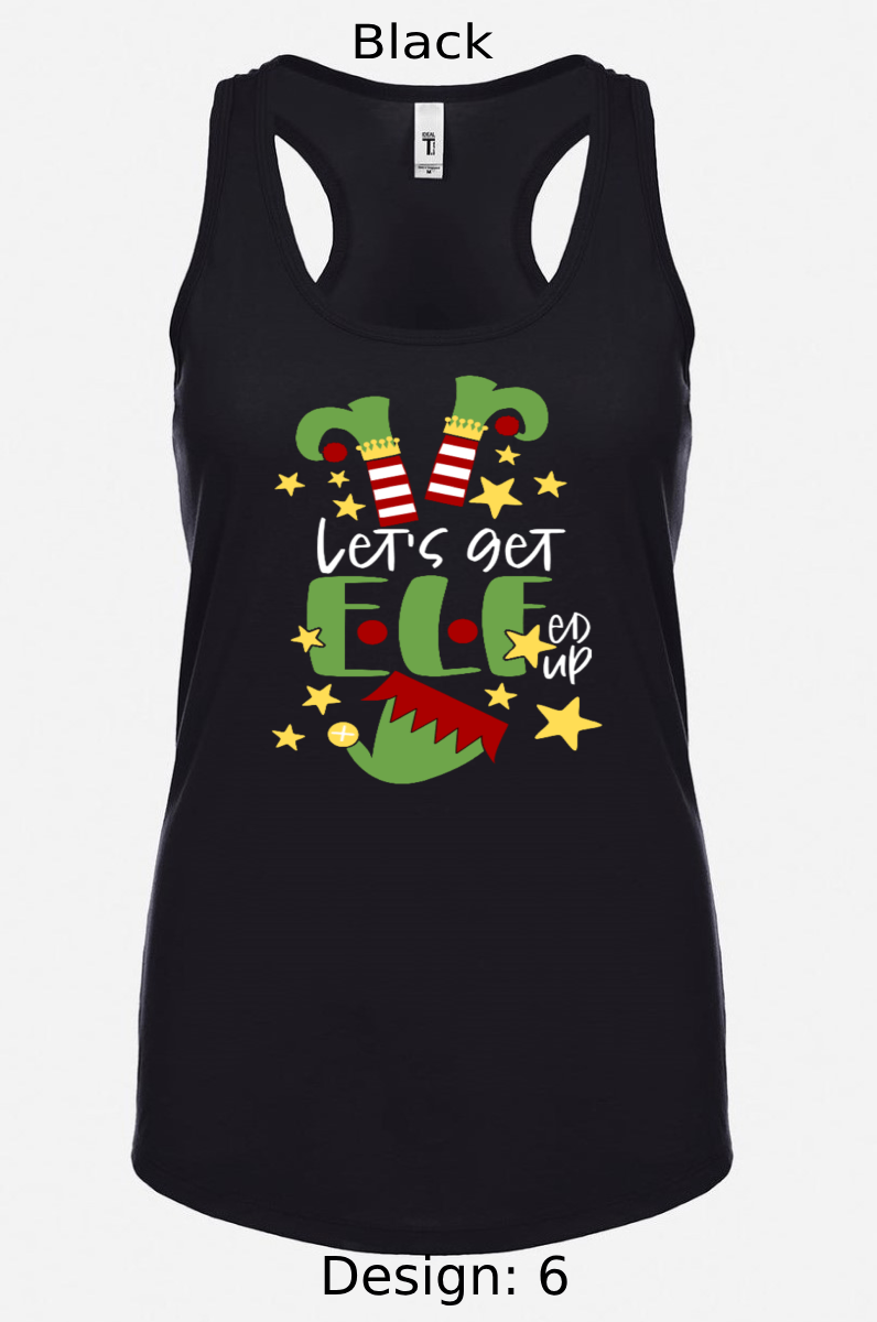 Shirts Women's Customized Tank Tops & Shirts | Christmas Funny Elf Themed Tee