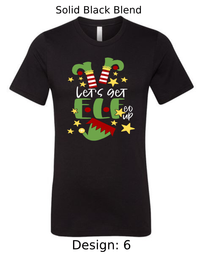 Shirts Men's Customized T-Shirts | Christmas Funny Elf Themed Tee