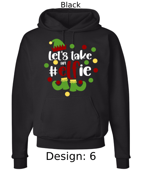 Unisex Christmas Funny Elf Hoodie Sweatshirt | Custom Hoodie