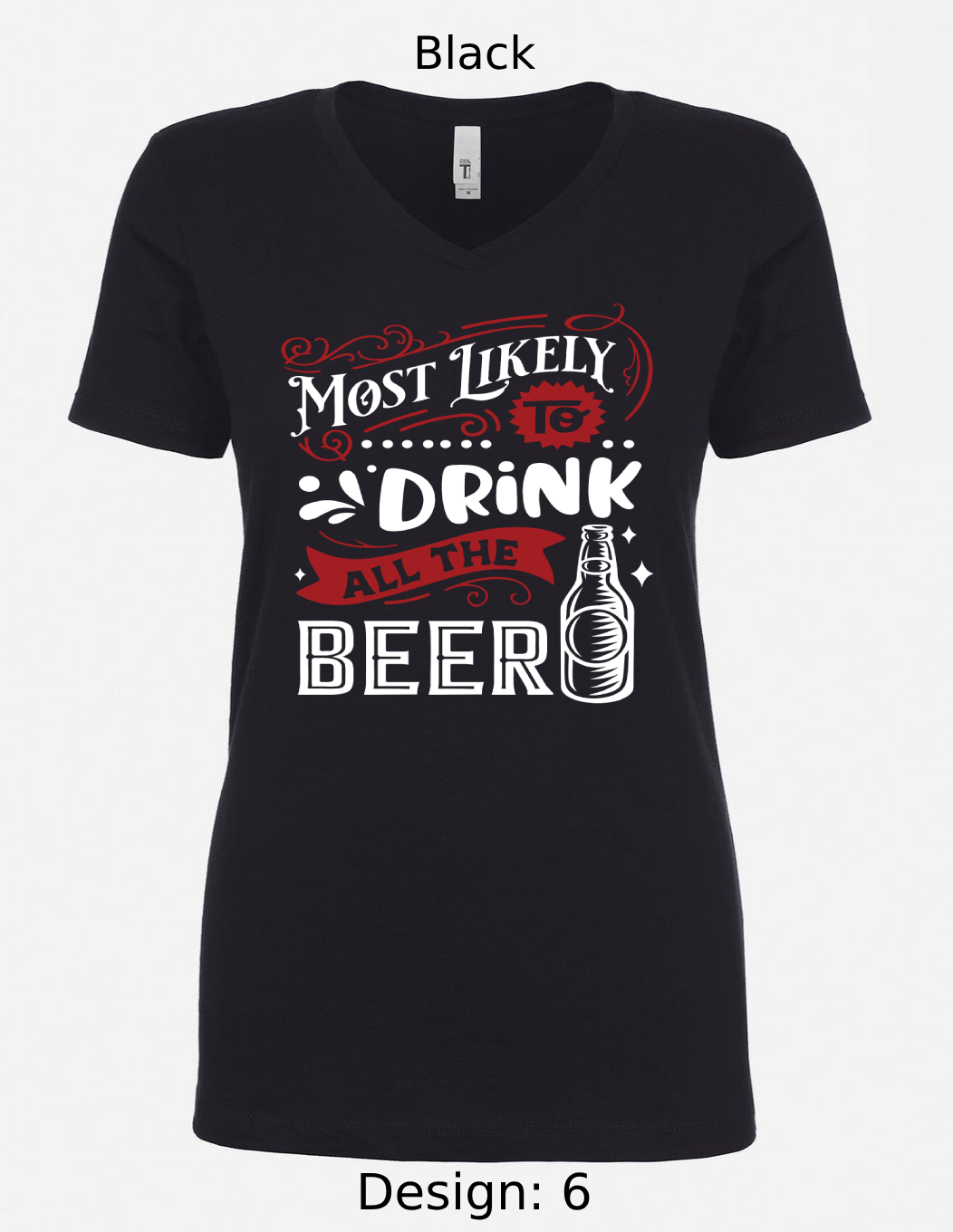 Shirts Women's Customized Tank Tops & Shirts | Christmas Funny Most Likely To Themed Tee