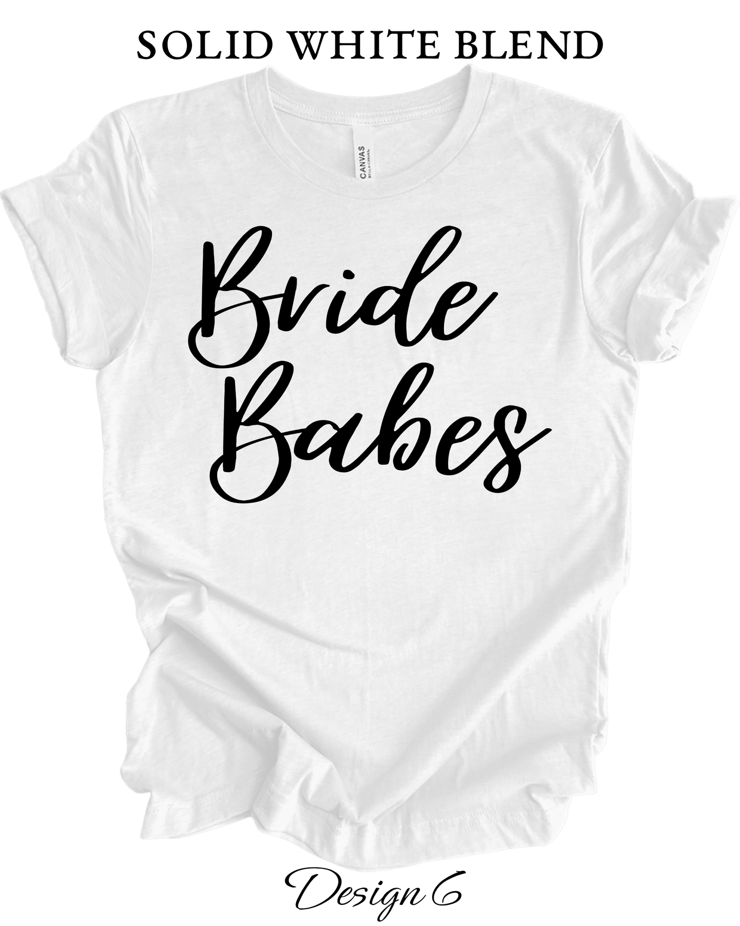 Custom Tee Unisex Crew Neck T-Shirts | Bride, Bachelorette, Brides Maid Group Wedding Shirts