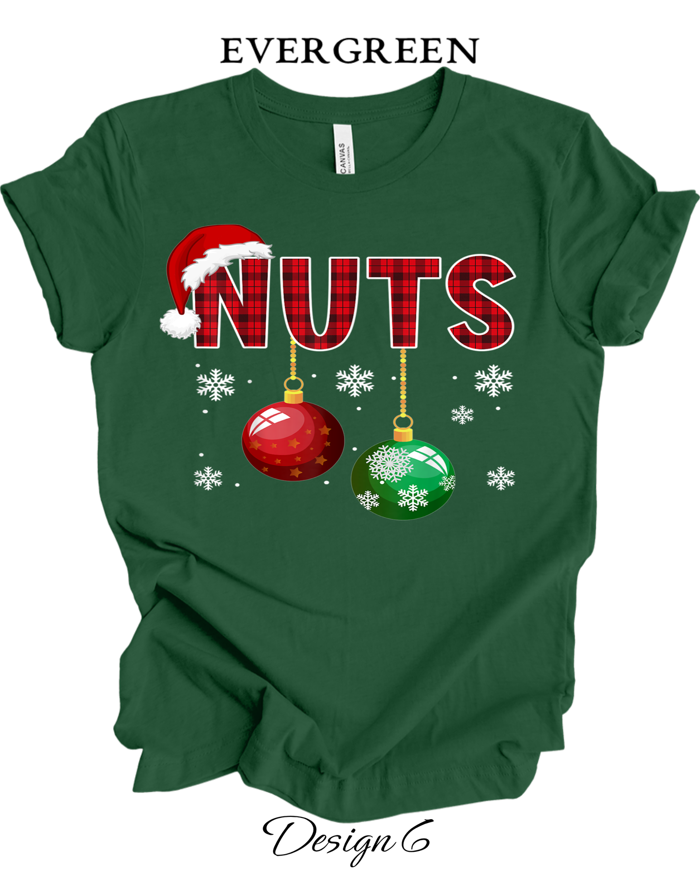 Custom Tee Unisex Crew Neck | Christmas Chest Nuts Couples Tee