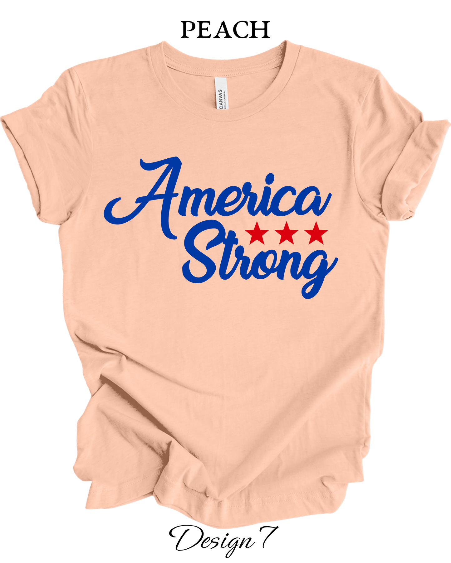 Custom Tee Unisex Crew Neck T-shirts | Patriotic Inspired Tee