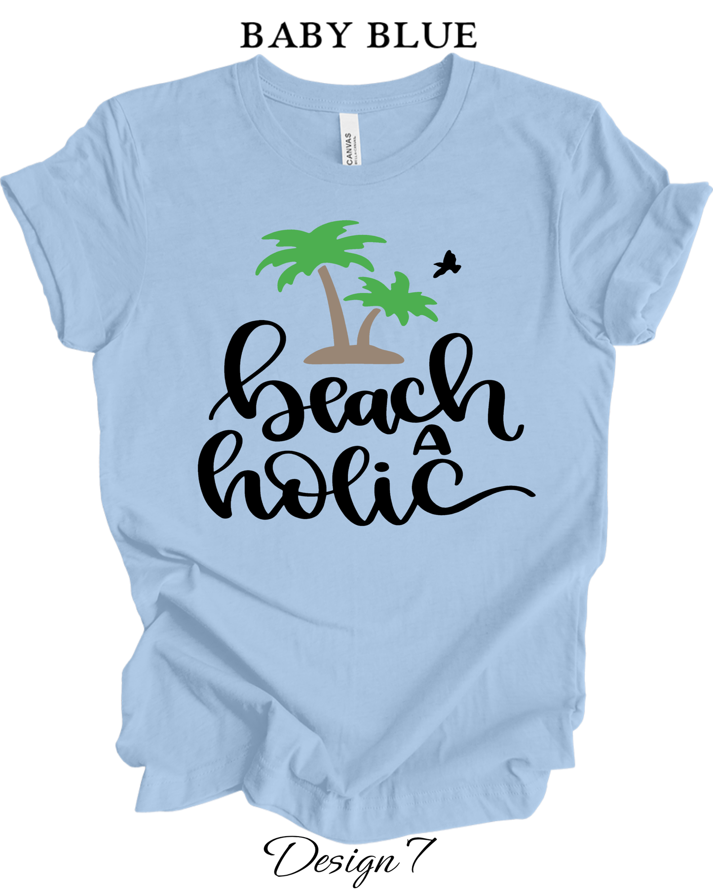 Custom Tee Unisex Crew Neck T-Shirts | Beach Inspired Tee