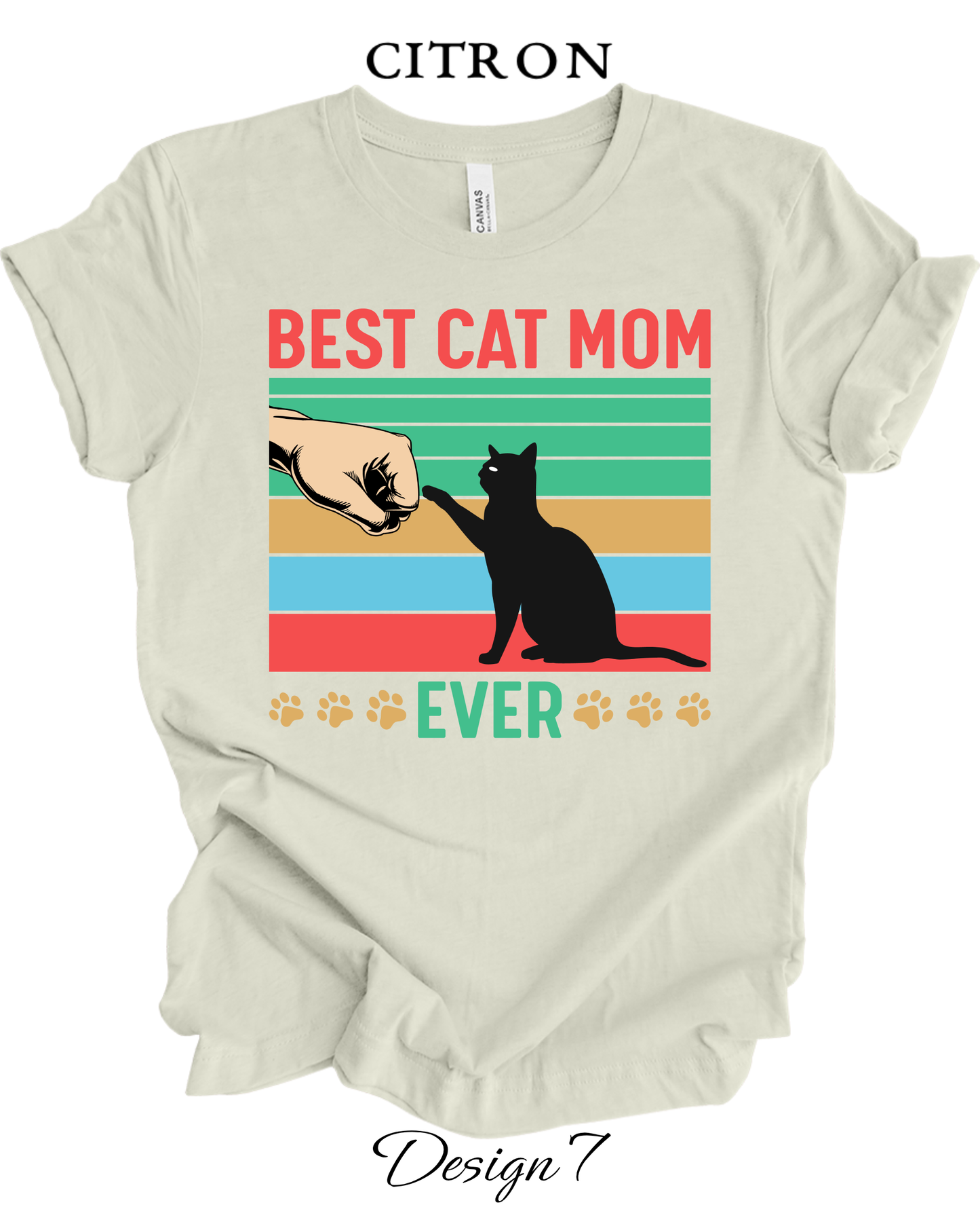Custom Tee Unisex Crew Neck T-Shirts  | Cat Inspired Tee