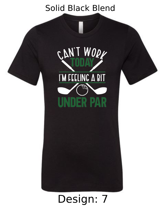 Shirts Men's Customized T-Shirts | Golf Themed Tee