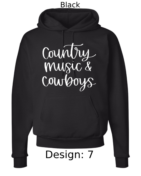 Unisex Country Cowboy Hoodie Sweatshirt | Custom Hoodie