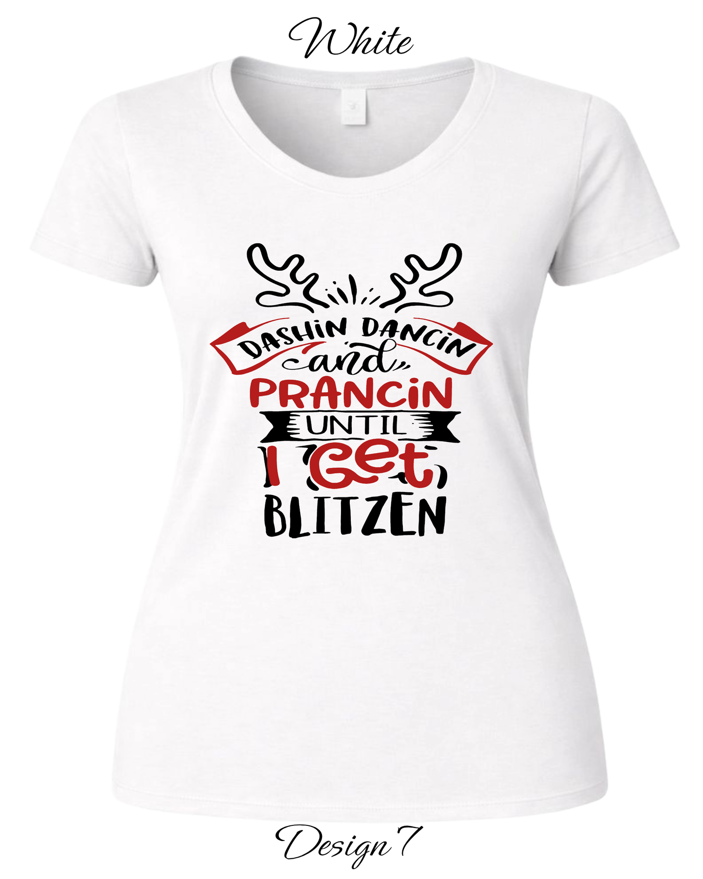 Custom Women's Tank Tops & Tees | Christmas Funny Drinking Inspired Tee
