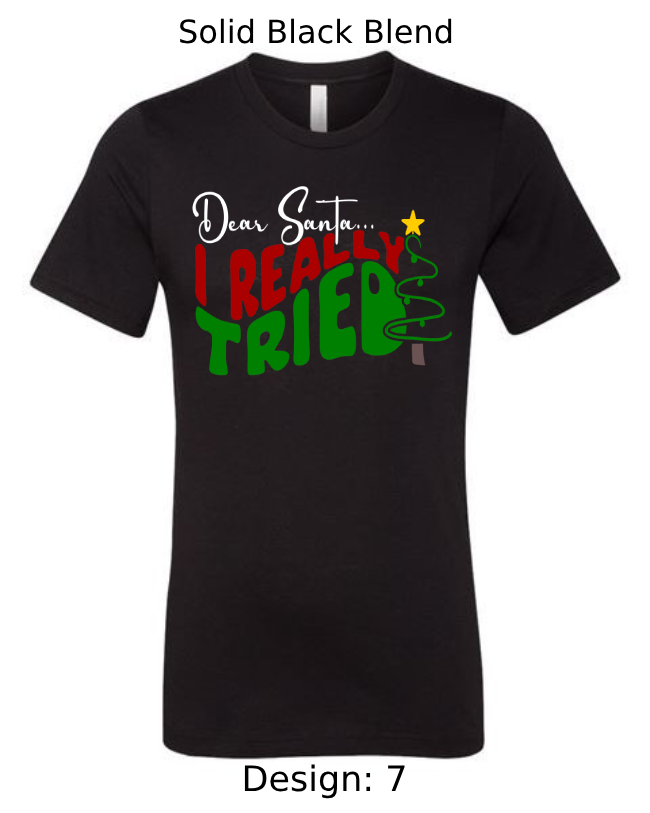 Shirts Men's Customized T-Shirts | Christmas Funny Santa Themed Tee