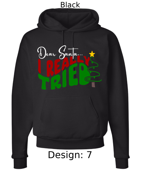Unisex Christmas Funny Santa Hoodie Sweatshirt | Custom Hoodie