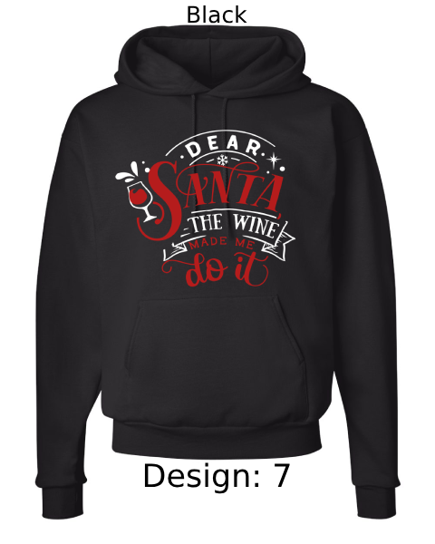 Unisex Christmas Funny Drinking Hoodie Sweatshirt | Custom Hoodie