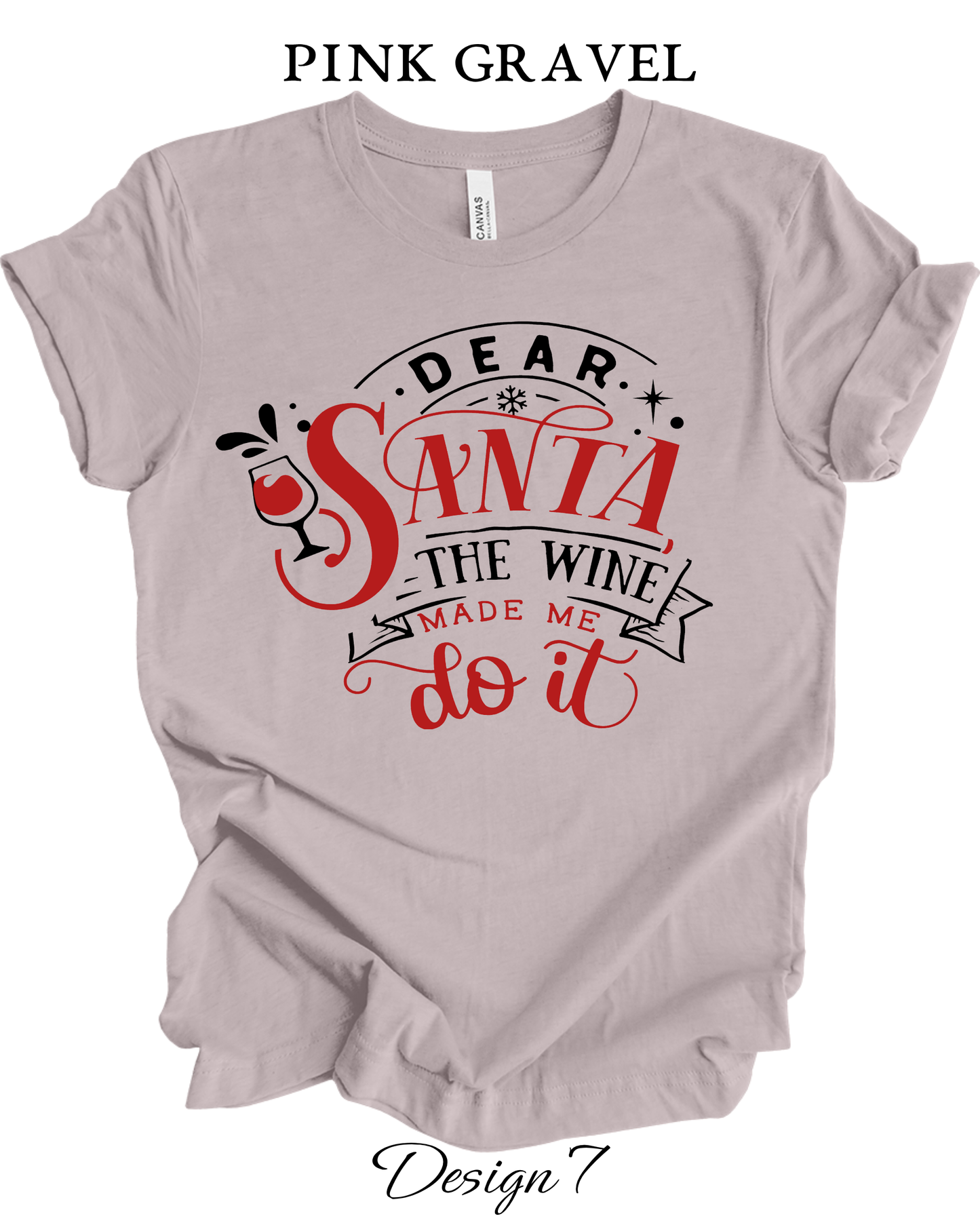 Custom Tee Unisex Crew Neck T-Shirts | Christmas Funny Drinking Inspired Tee