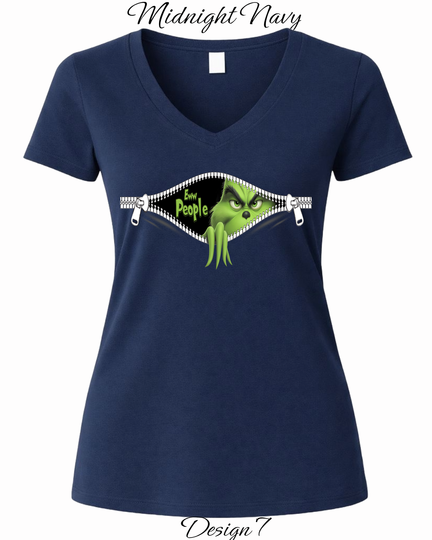 Custom Women's Tank Tops & Tees | Christmas Funny Grinch Inspired Tee