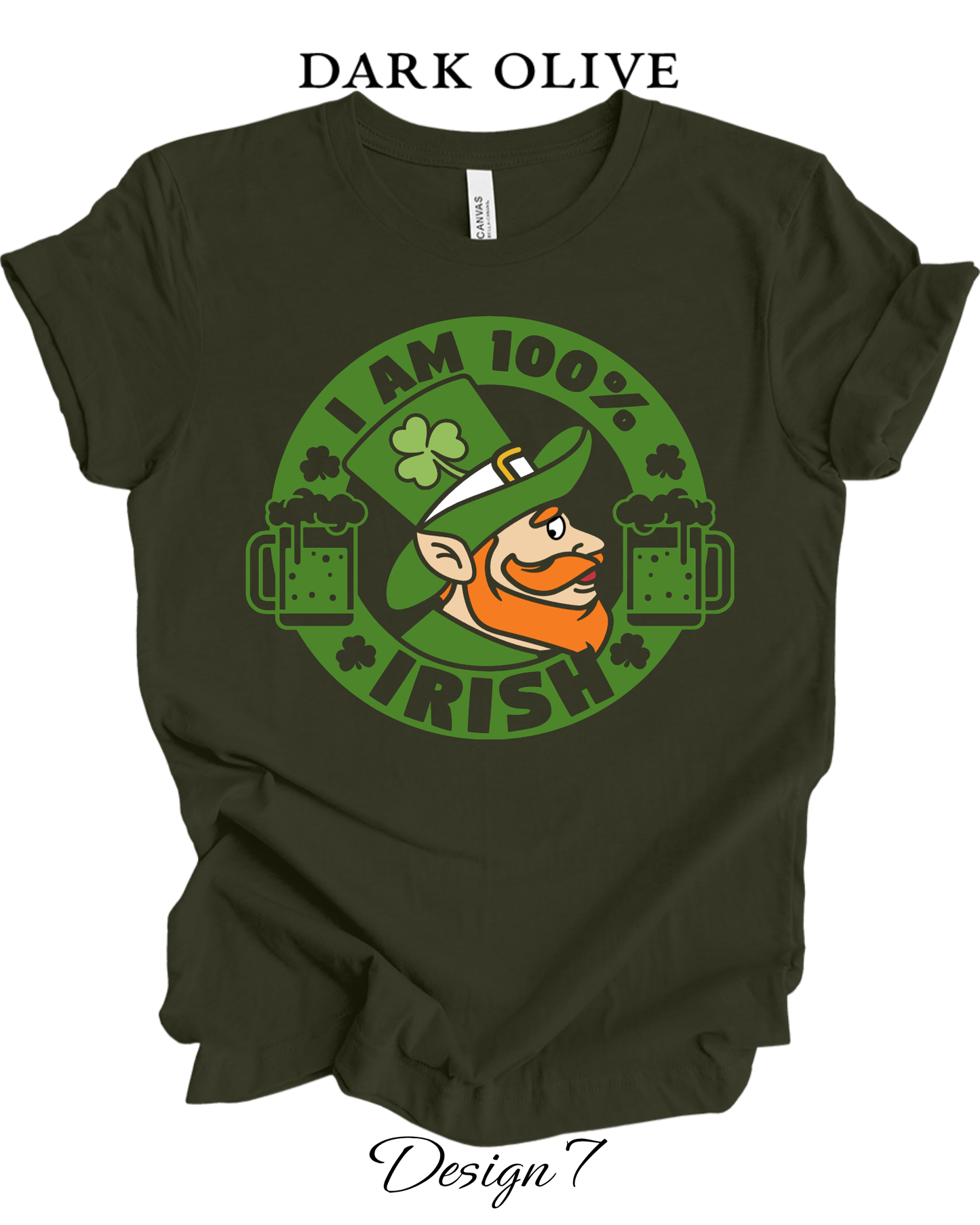 Custom Tee Unisex Crew Neck T-shirts | St. Patrick's Day Inspired Tee