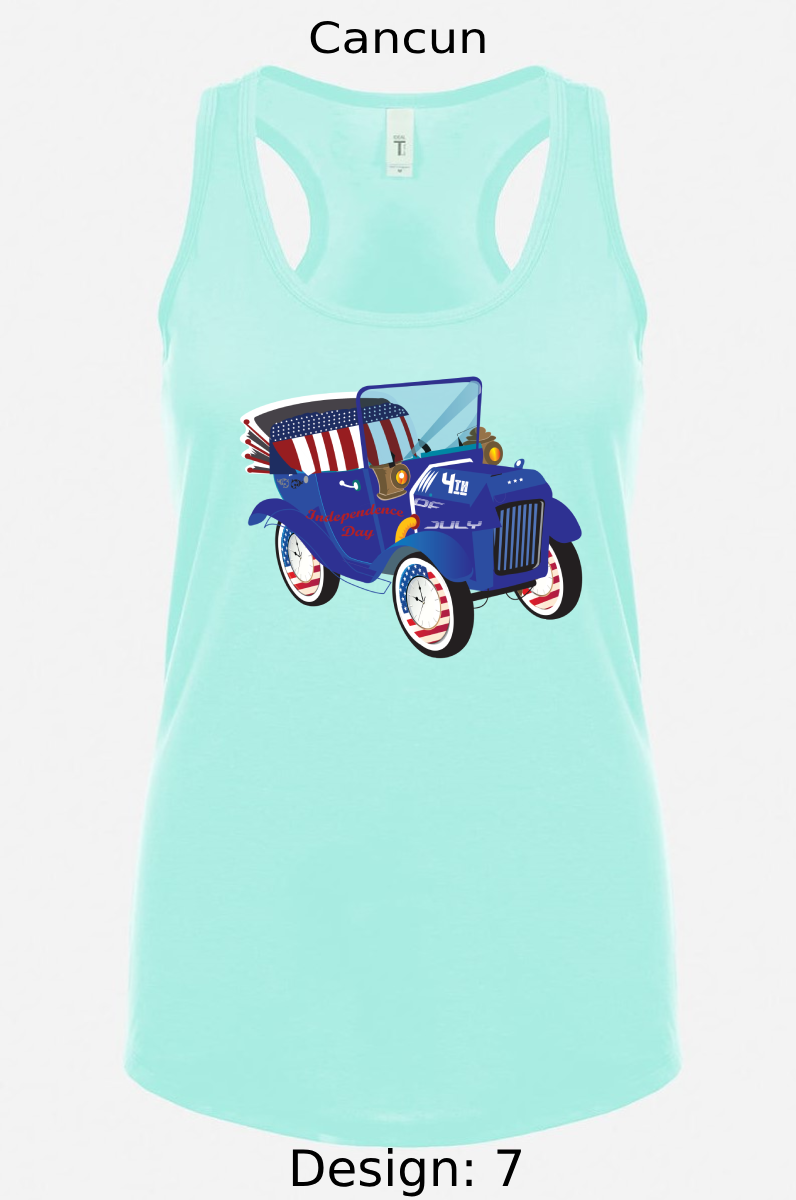 Shirts Women's Customized Tank Tops & Shirts | 4th of July Themed Tee