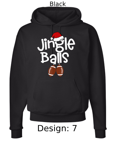 Unisex Christmas Jingle Balls & Tinsel Tits Hoodie Sweatshirt | Custom Hoodie