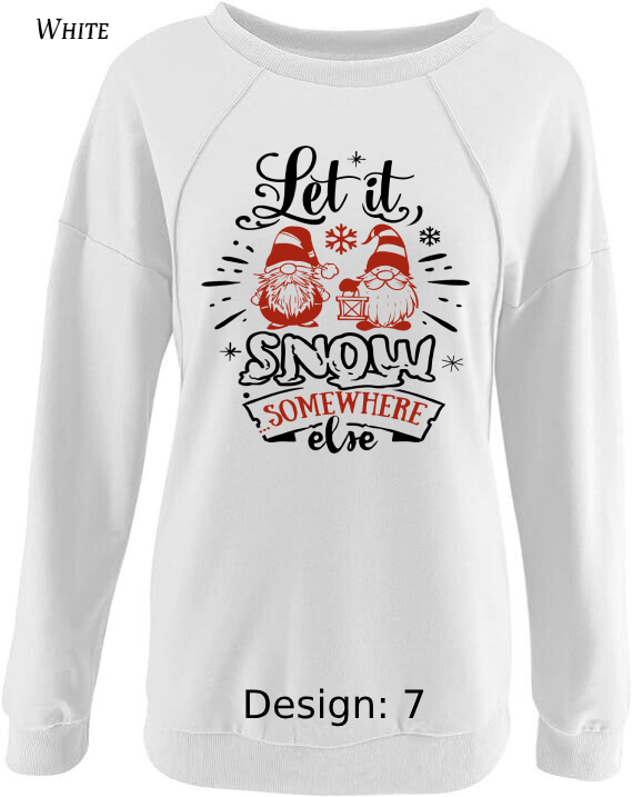 Sweatshirts Women's Christmas Funny Gnome Sweatshirt |  Custom Sweatshirt