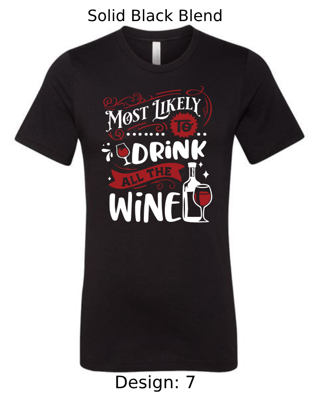 Shirts Men's Customized T-Shirts |  Christmas Funny Most Likely To Themed Tee