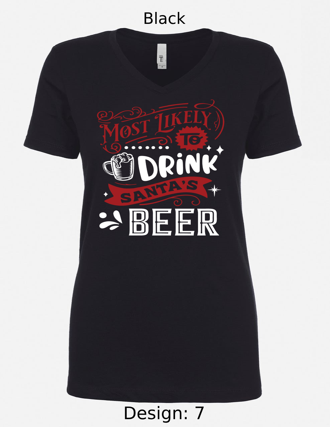 Shirts Women's Customized Tank Tops & Shirts | Christmas Funny Most Likely To Themed Tee