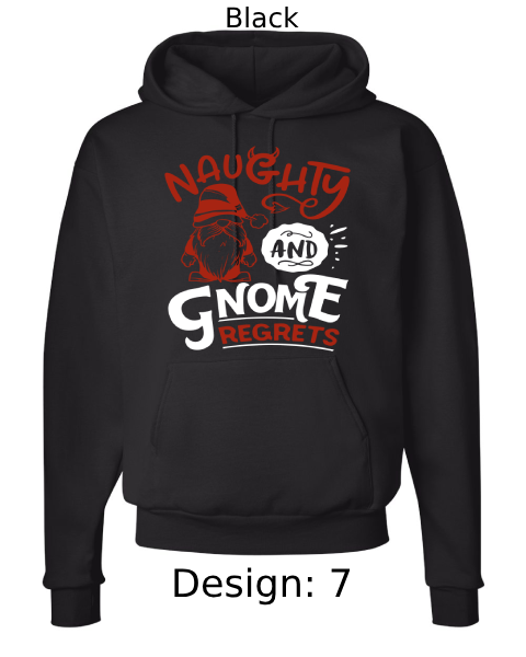 Unisex Christmas Funny Gnome Hoodie Sweatshirt | Custom Hoodie