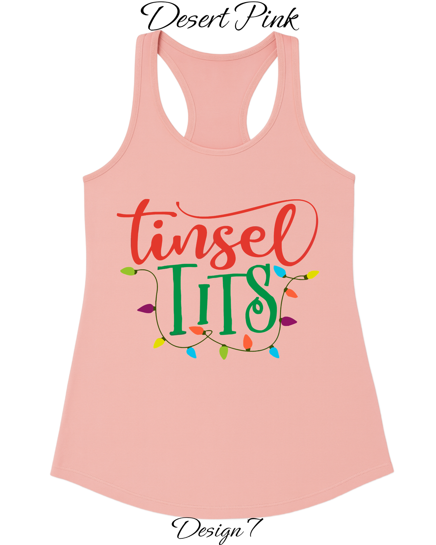 Custom Women's Tank Tops & Tees | Christmas Tinsel Tits Inspired Tee