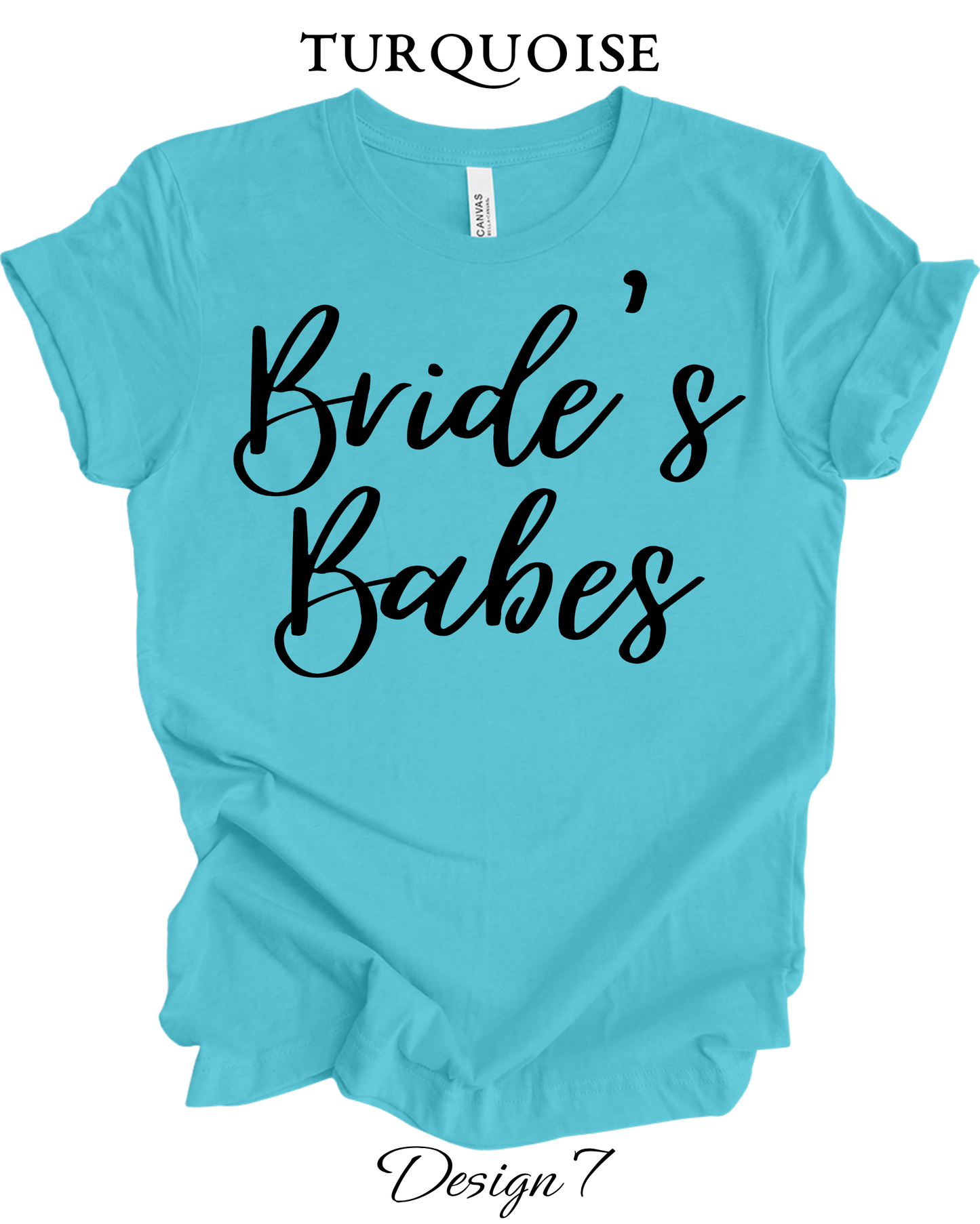 Custom Tee Unisex Crew Neck T-Shirts | Bride, Bachelorette, Brides Maid Group Wedding Shirts