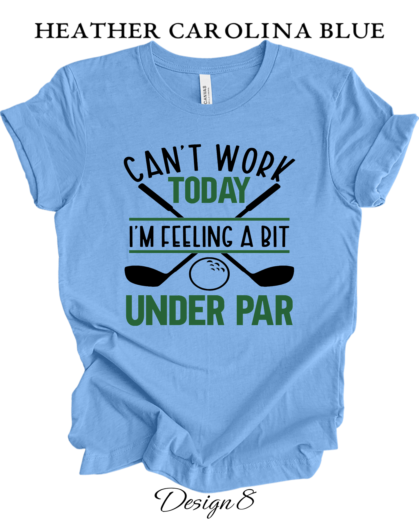 Custom Tee Unisex Crew Neck T-shirts | Golf Inspired Tees