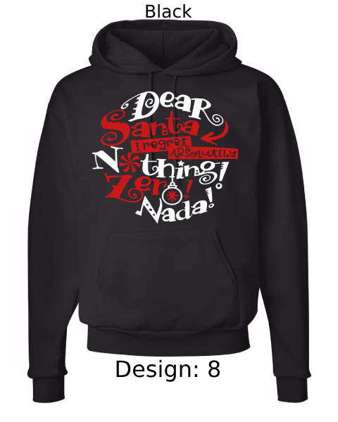 Unisex Christmas Funny Santa Hoodie Sweatshirt | Custom Hoodie