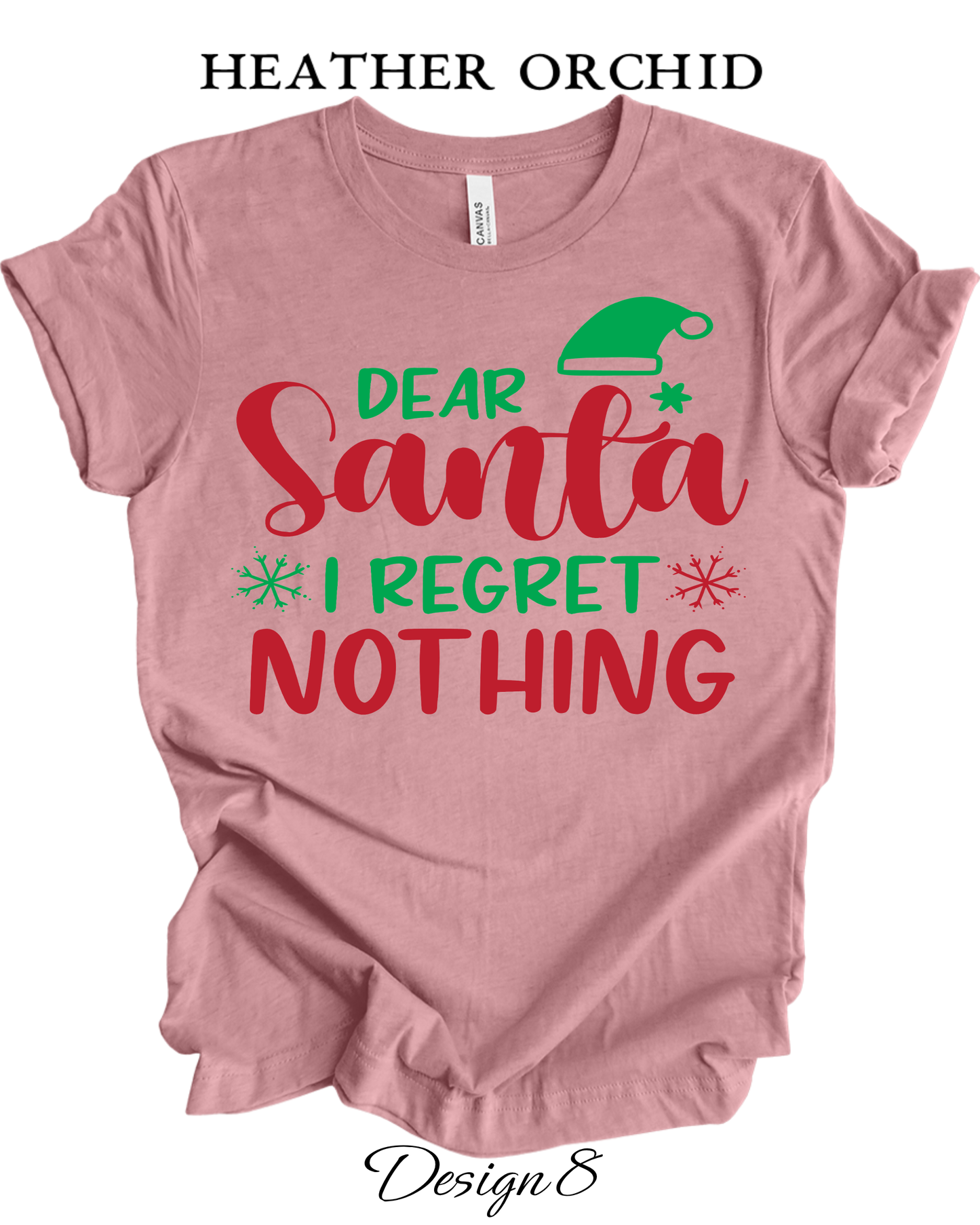 Custom Tee Unisex Crew Neck T-Shirts | Christmas Funny Santa Inspired Tee