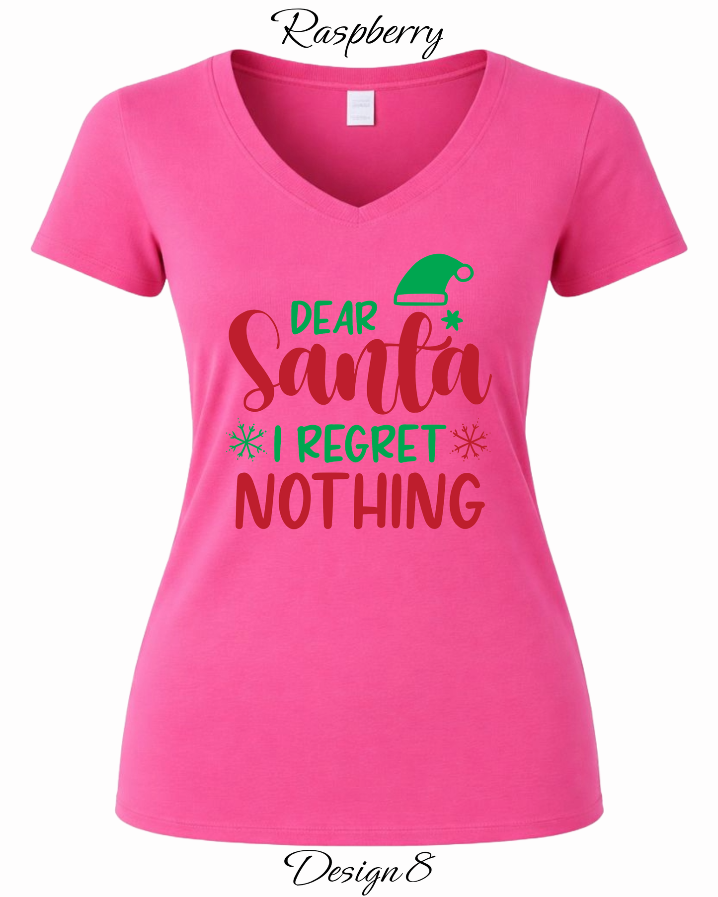 Custom Women's Tank Tops & Tees | Christmas Funny Christmas Santa Themed Tee