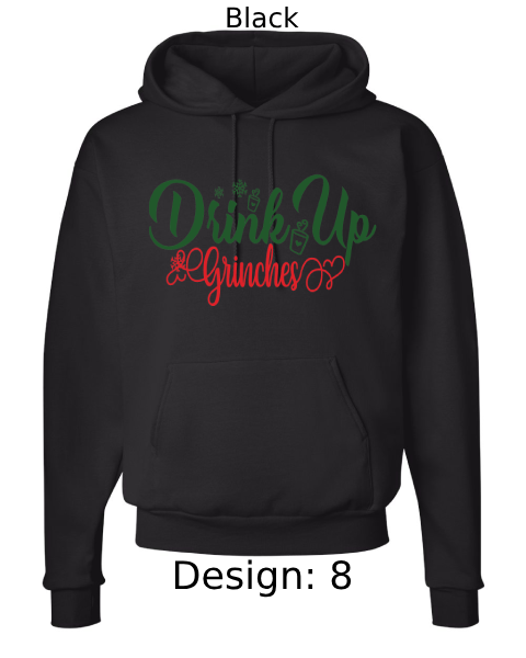 Unisex Christmas Funny Drinking Hoodie Sweatshirt | Custom Hoodie