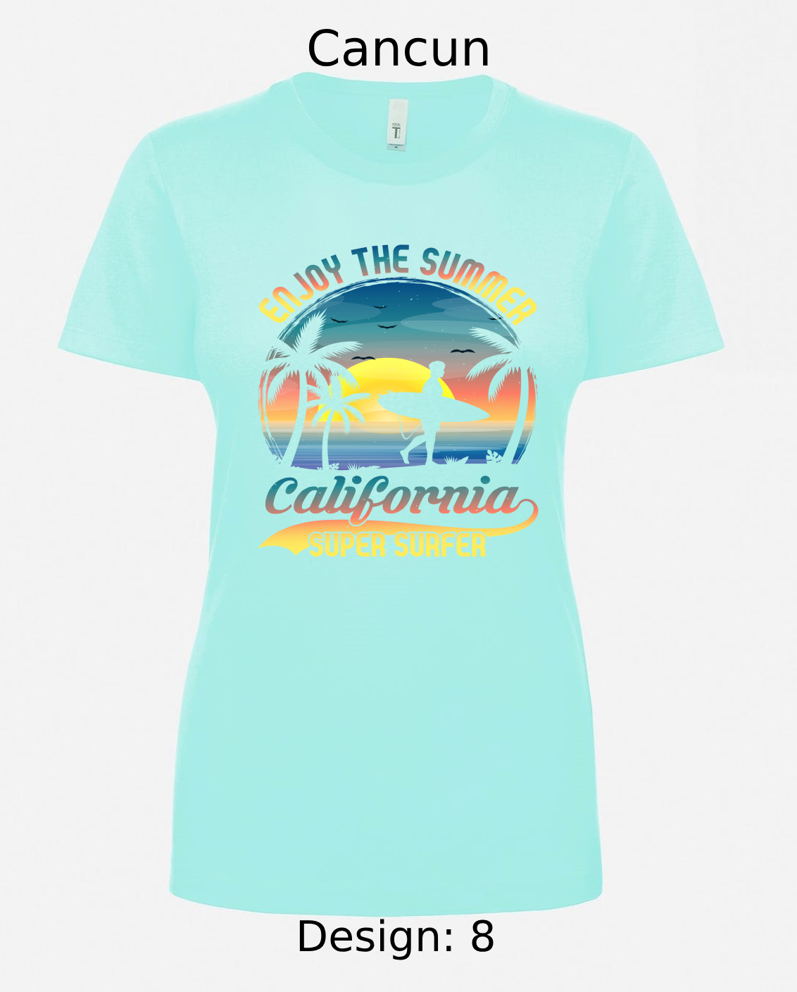 Shirts Women's Customized Tank Tops & Shirts | Summer, Surfing, & Sunshine Themed Tee