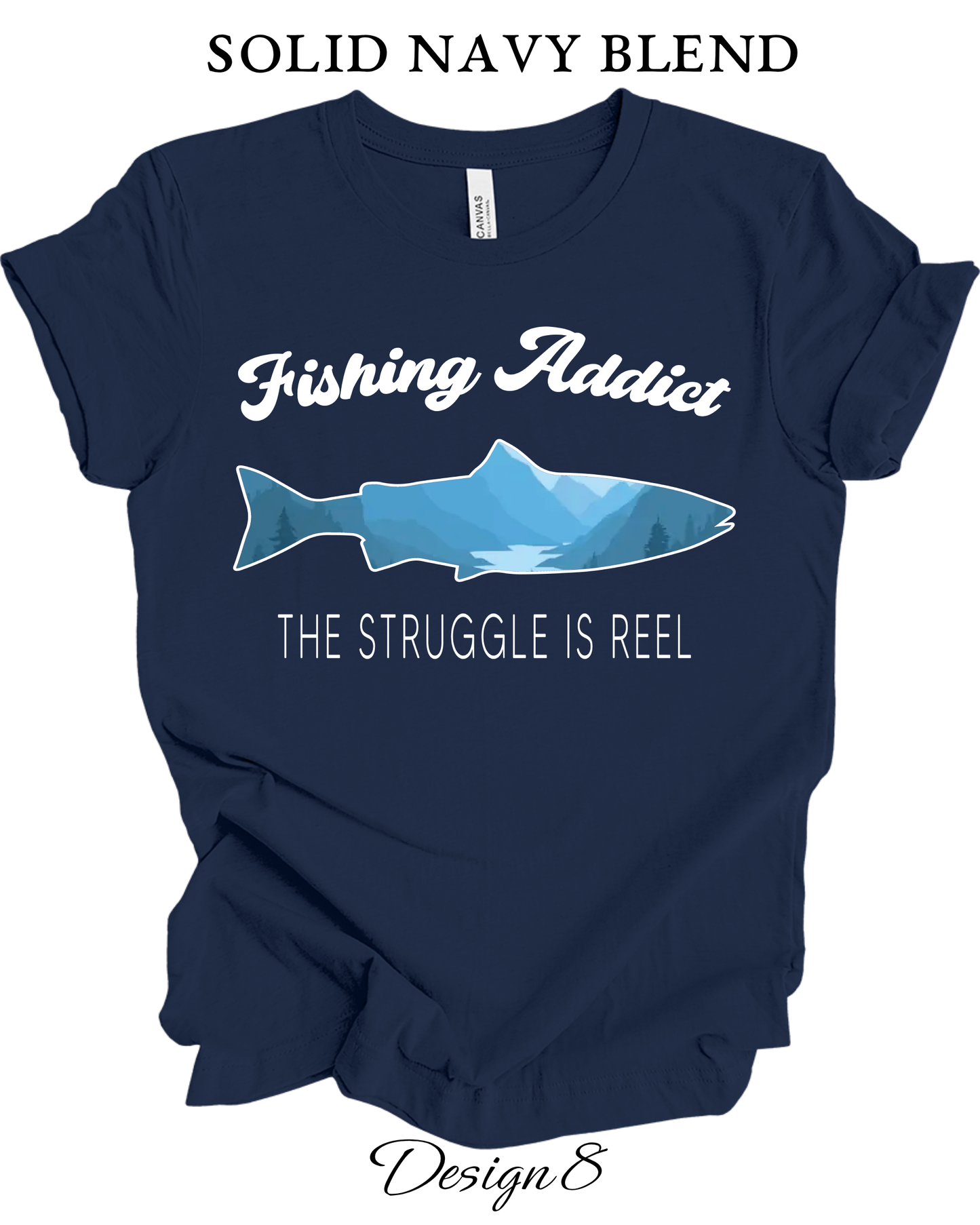 Custom Tee Unisex Crew Neck T-Shirts | Fishing Inspired Tees