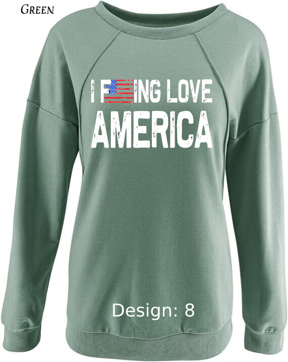 Sweatshirt Women's Patriotic Sweatshirt | Custom Sweatshirt