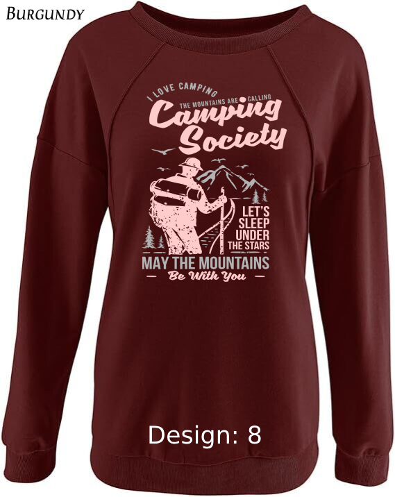 Sweatshirt Women's Camping Sweatshirt | Custom Sweatshirt