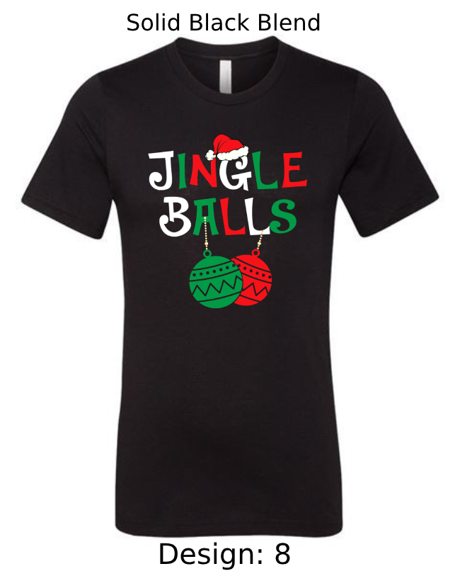 Shirts Men's Customized T-Shirts | Christmas Jingle Balls Themed Tee