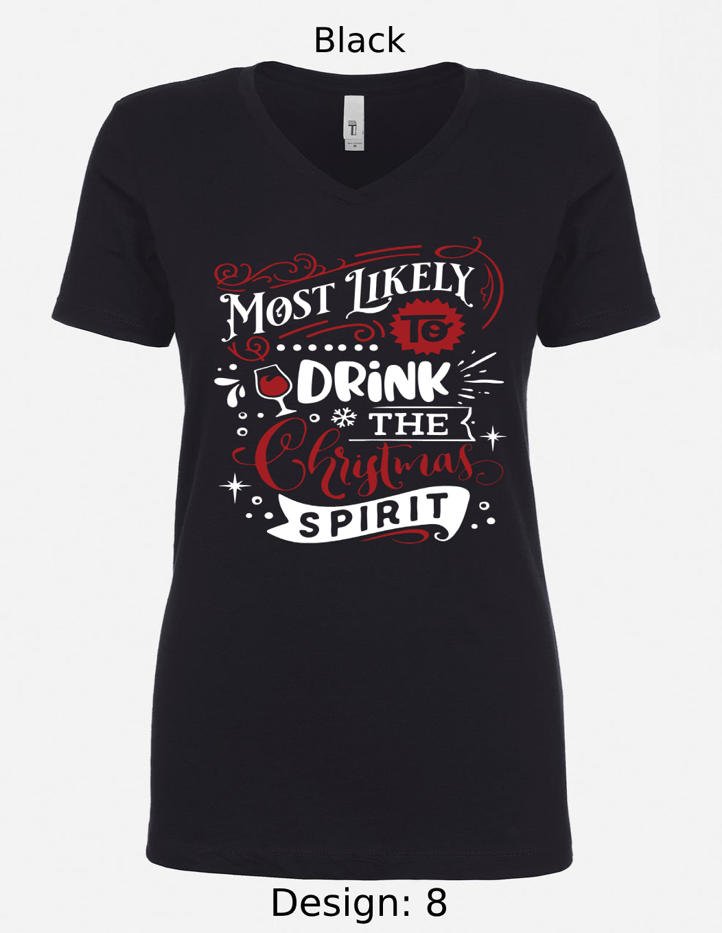 Shirts Women's Customized Tank Tops & Shirts | Christmas Funny Most Likely To Themed Tee