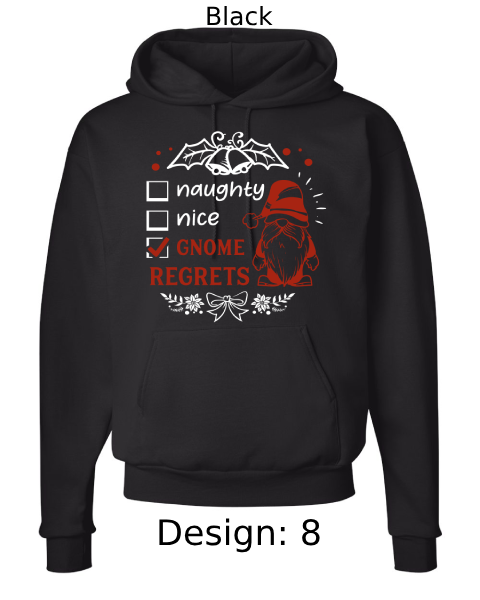 Unisex Christmas Funny Gnome Hoodie Sweatshirt | Custom Hoodie