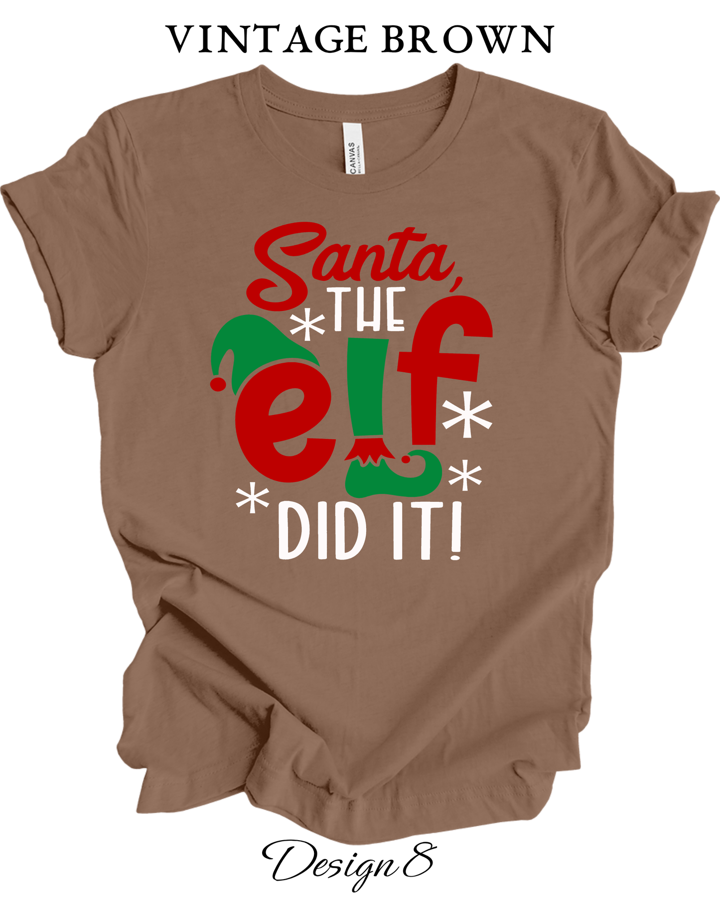 Custom Tee Unisex Crew Neck T-Shirts | Christmas Funny Elf Inspired Tee