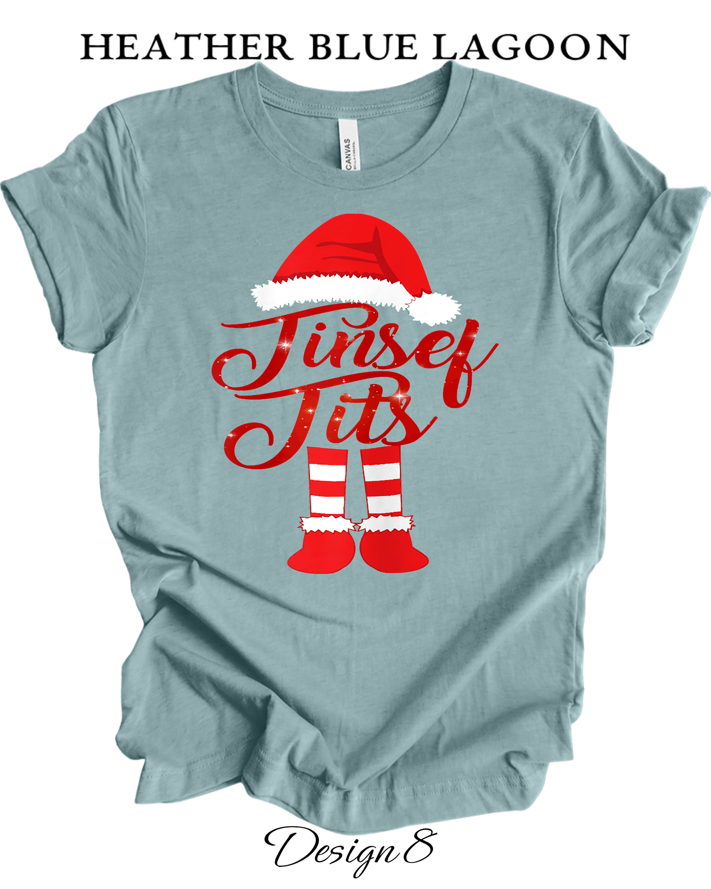 Custom Tee Unisex Crew Neck T-Shirts | Christmas Jingle Balls & Tinsel Tits Inspired Tee