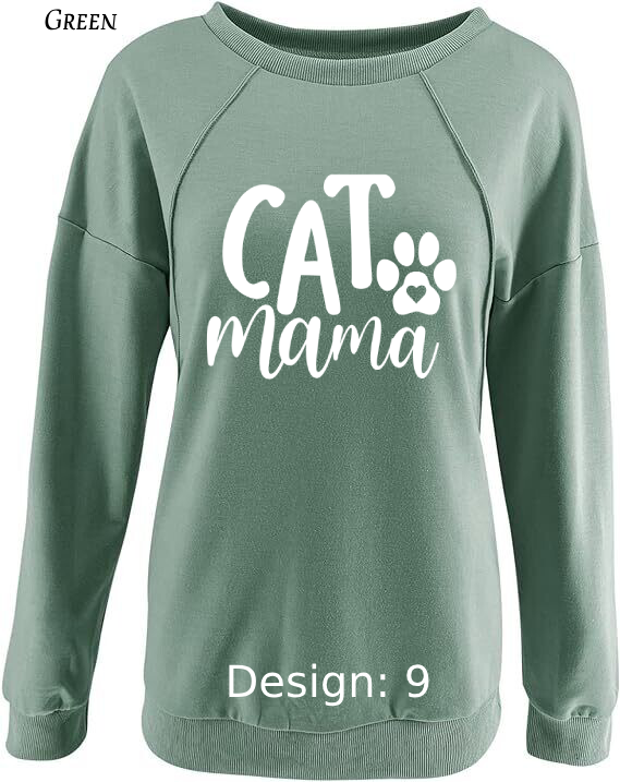 Sweatshirt Women's Cat Sweatshirt | Custom Sweatshirt